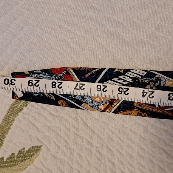 🌴SILK BASEBALL TIE by Lugano Italian Silk Ties - Picture 3 of 7
